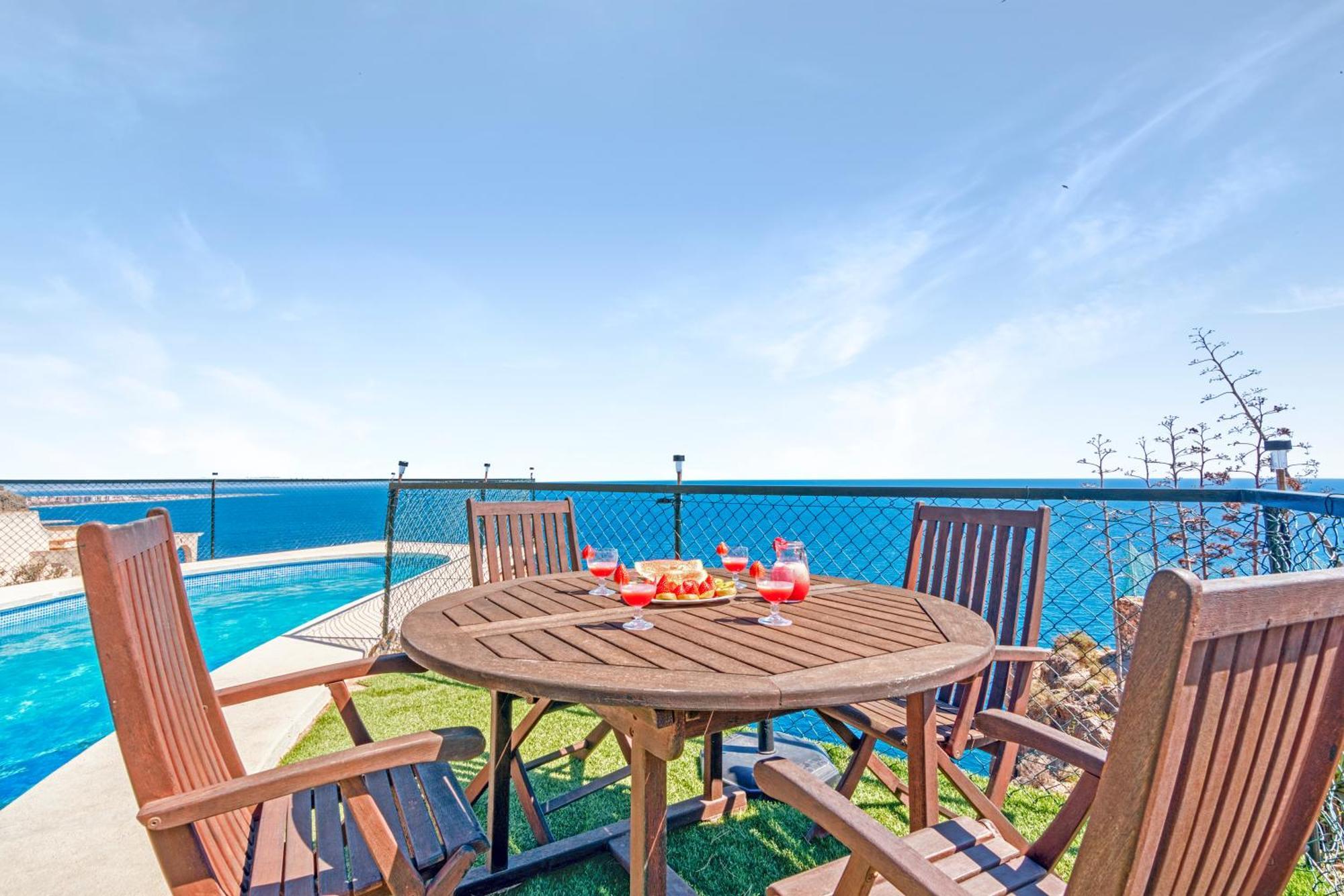 Villa Infinity Sea Views I Pool I Bbq I Jacuzzi アルメリア エクステリア 写真